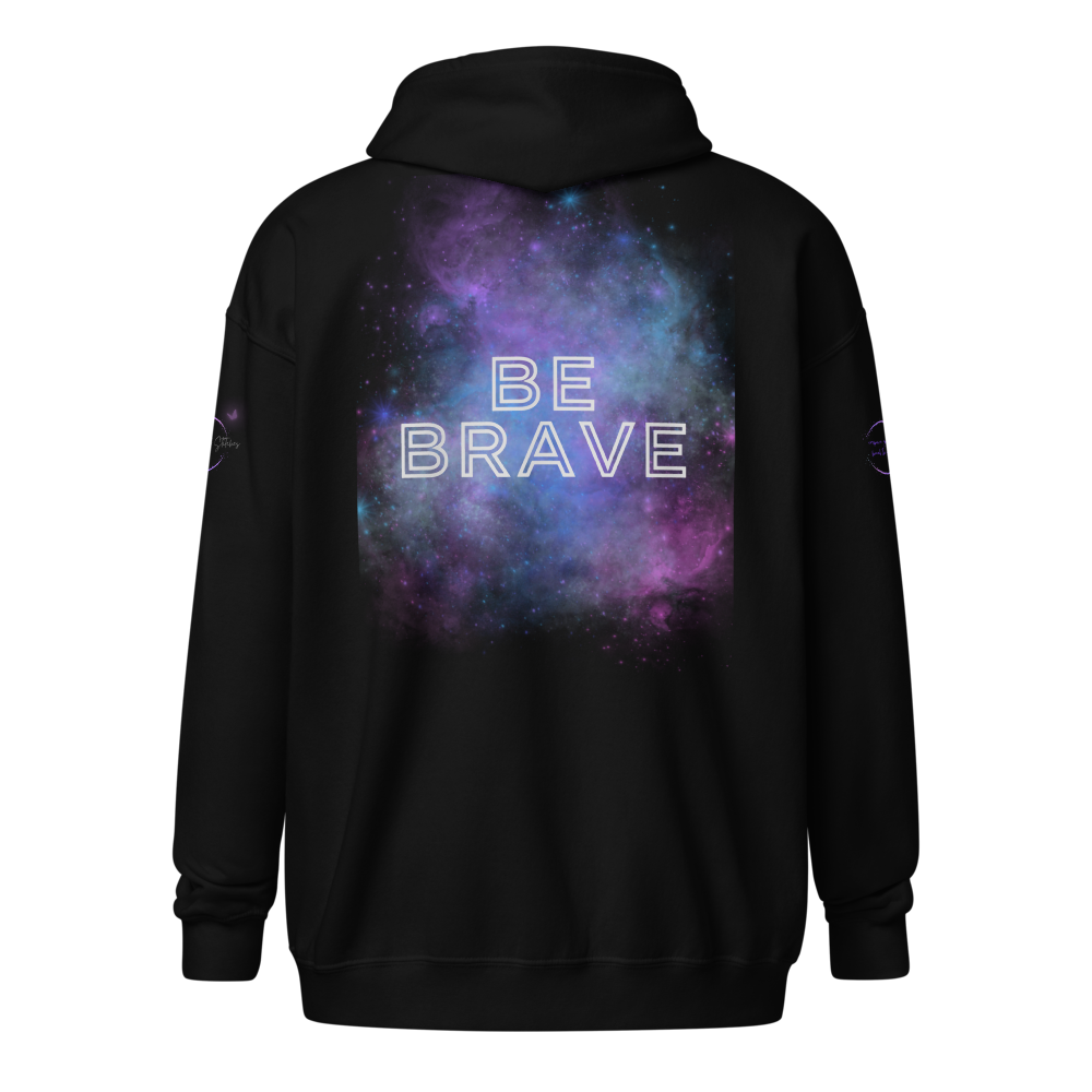 Bold Utterance Unisex Heavy Blend Zip Hoodie - Speak Truth, Be Brave