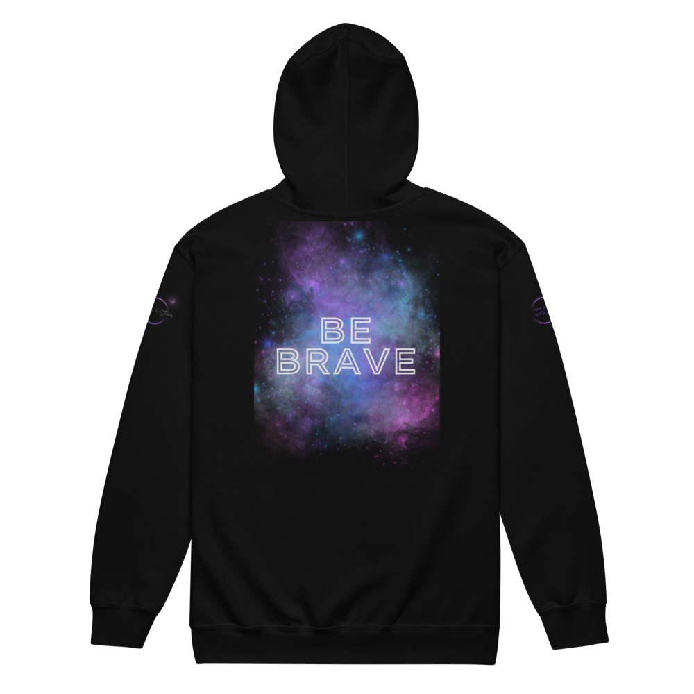 Bold Utterance Unisex Heavy Blend Zip Hoodie - Speak Truth, Be Brave