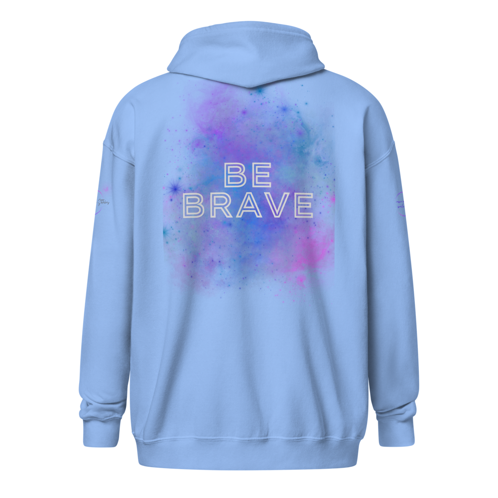 Bold Utterance Unisex Heavy Blend Zip Hoodie - Speak Truth, Be Brave