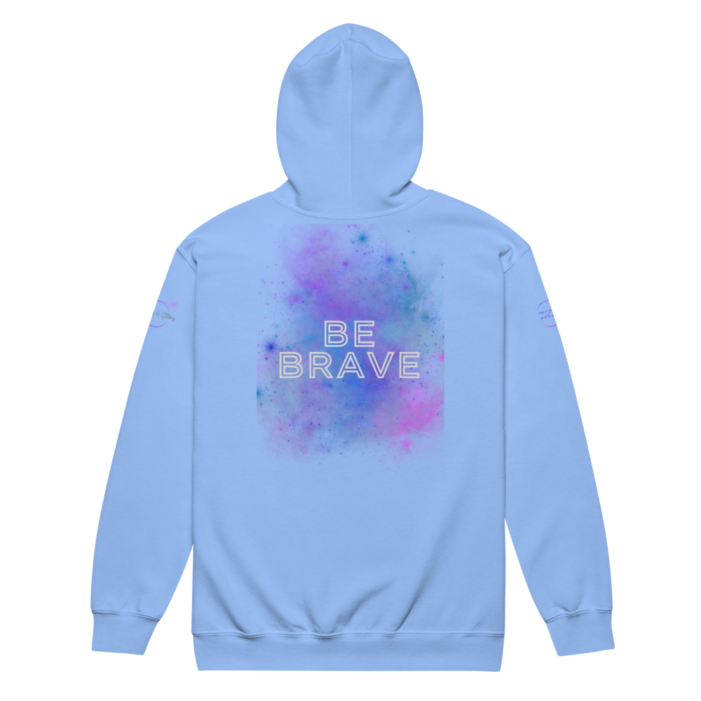 Bold Utterance Unisex Heavy Blend Zip Hoodie - Speak Truth, Be Brave