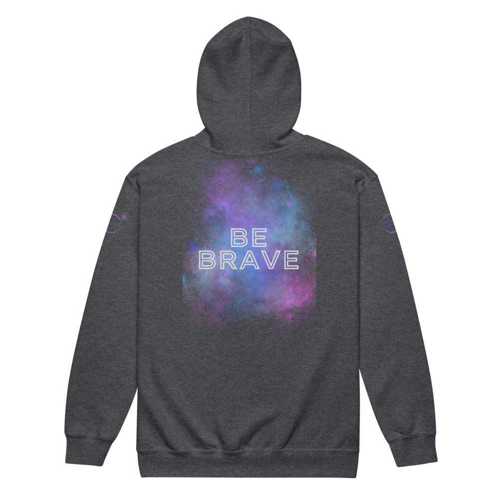 Bold Utterance Unisex Heavy Blend Zip Hoodie - Speak Truth, Be Brave