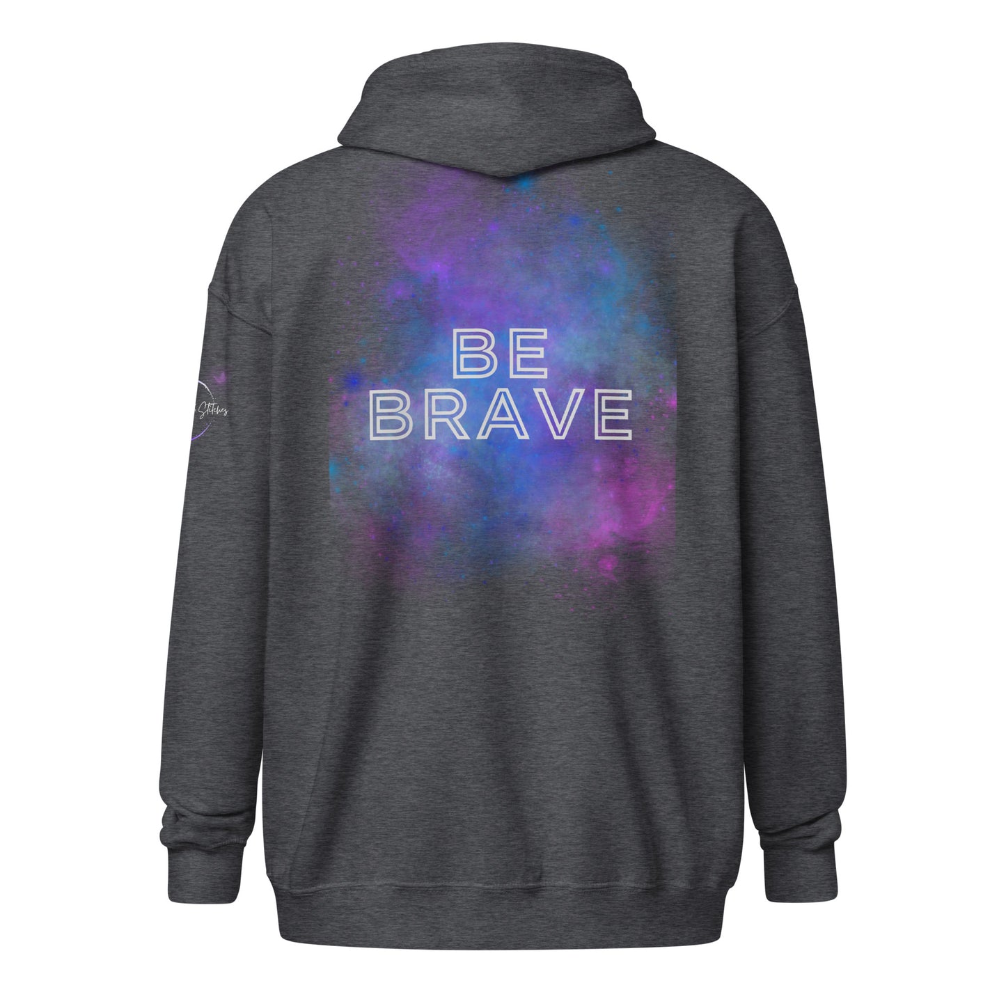 Bold Utterance Unisex Heavy Blend Zip Hoodie - Speak Truth, Be Brave