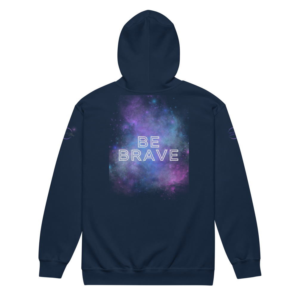 Bold Utterance Unisex Heavy Blend Zip Hoodie - Speak Truth, Be Brave