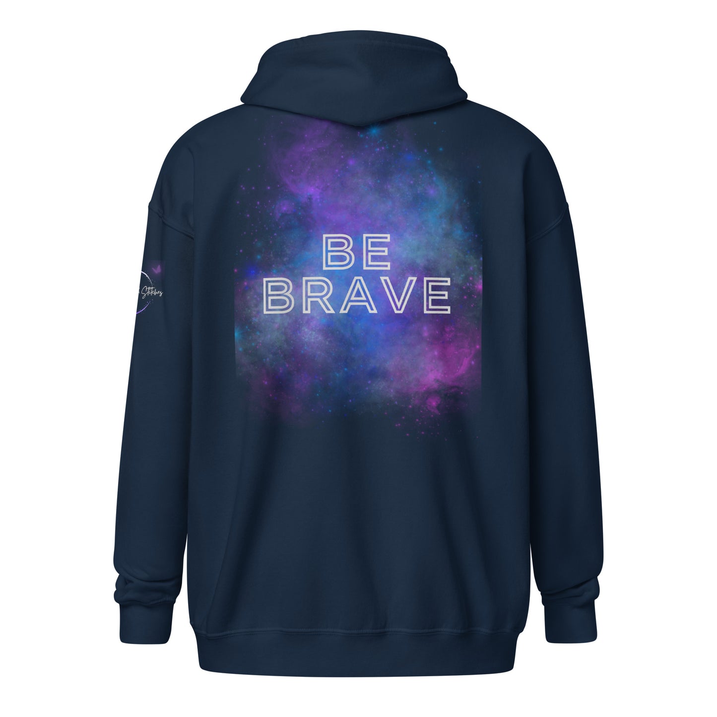 Bold Utterance Unisex Heavy Blend Zip Hoodie - Speak Truth, Be Brave