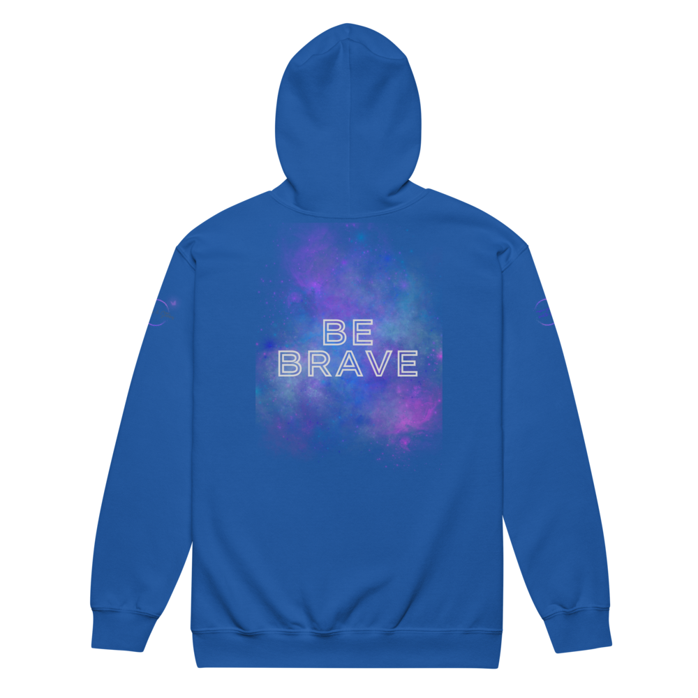 Bold Utterance Unisex Heavy Blend Zip Hoodie - Speak Truth, Be Brave