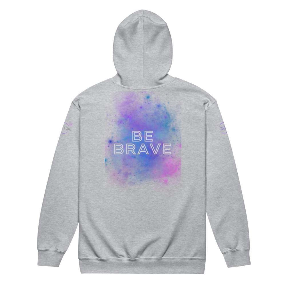 Bold Utterance Unisex Heavy Blend Zip Hoodie - Speak Truth, Be Brave