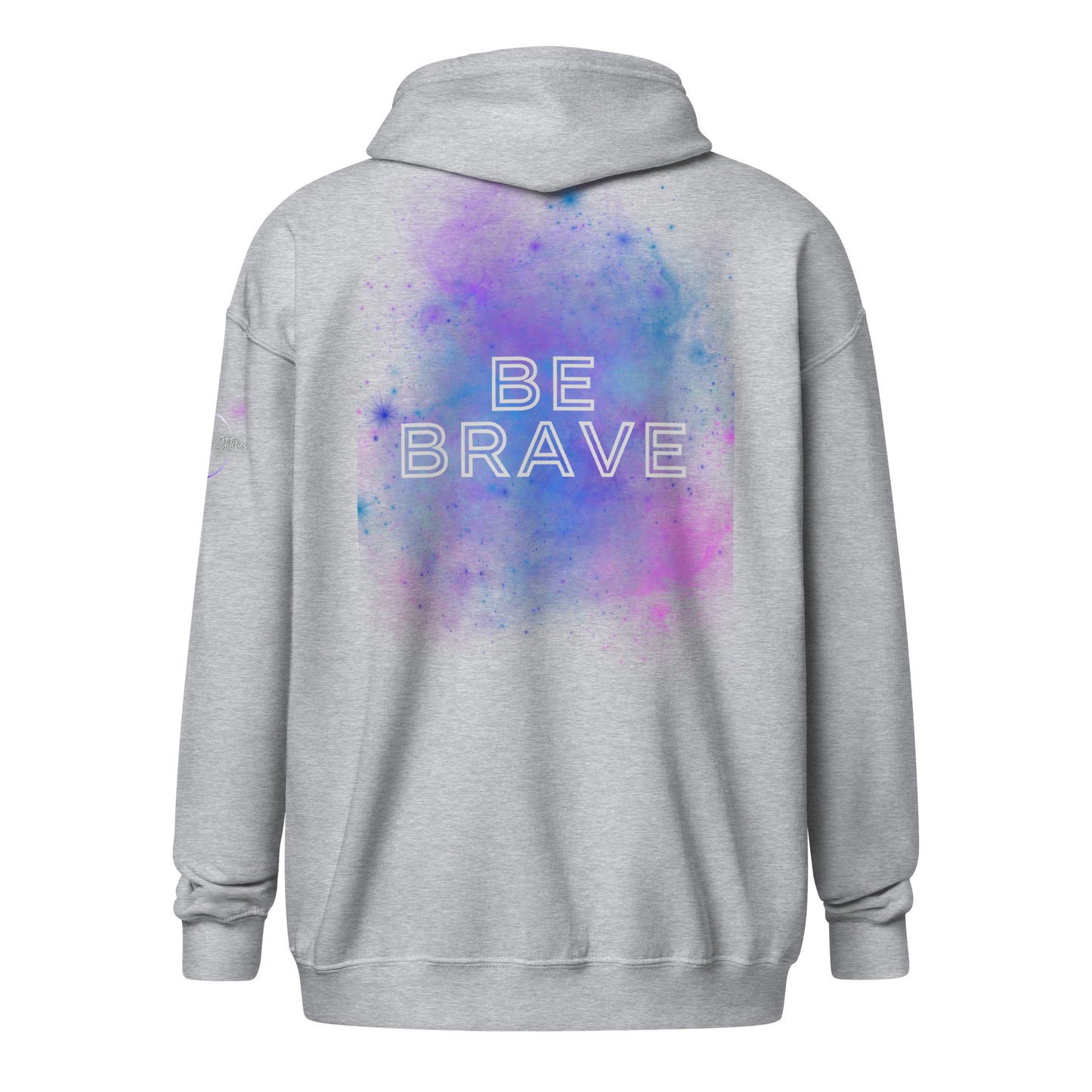 Bold Utterance Unisex Heavy Blend Zip Hoodie - Speak Truth, Be Brave