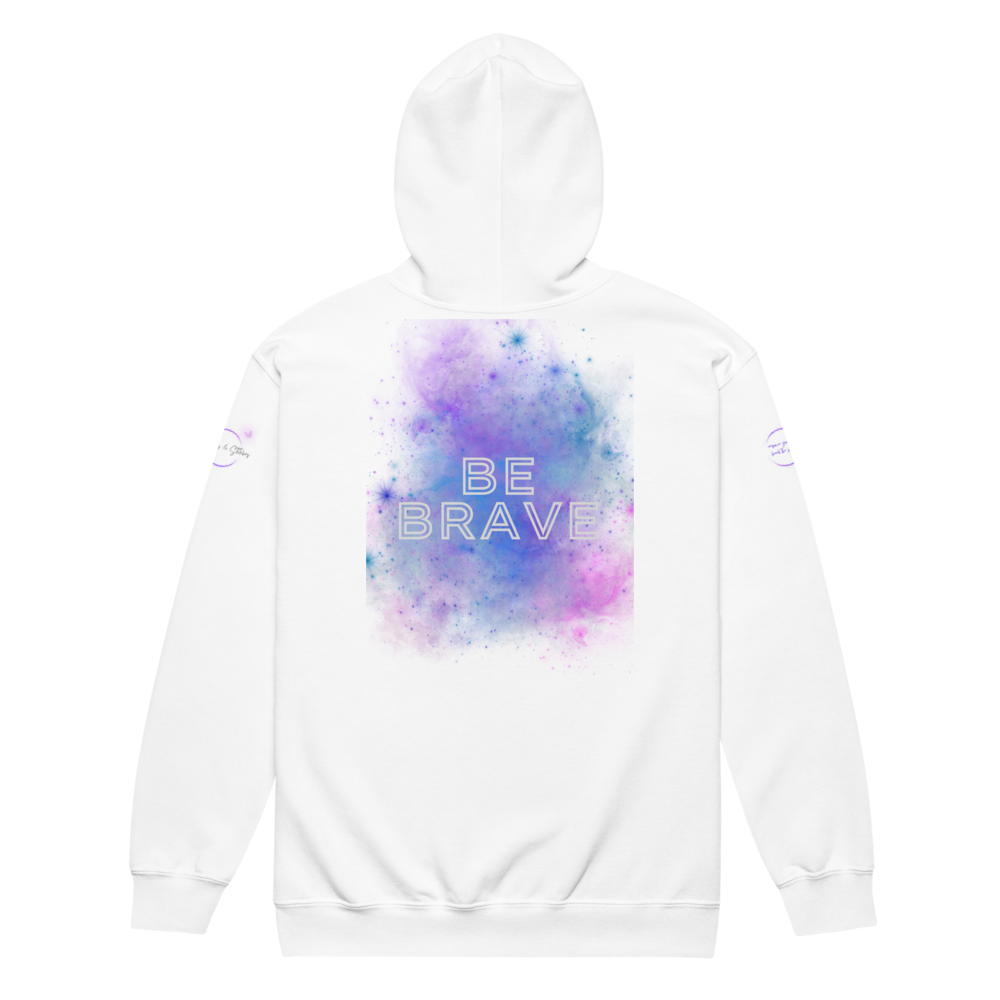 Bold Utterance Unisex Heavy Blend Zip Hoodie - Speak Truth, Be Brave