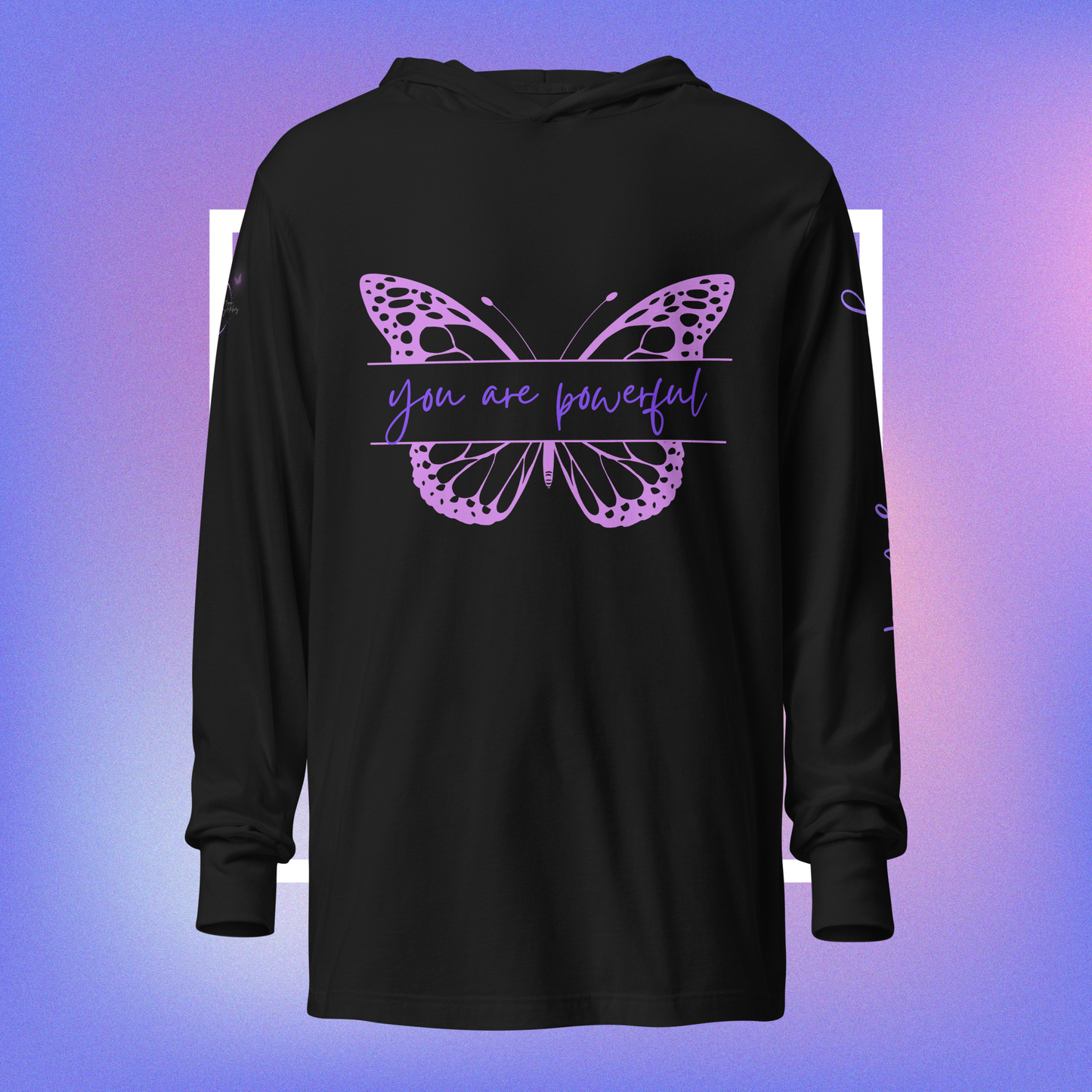 Powerful Presence Hooded Long Sleeve Unisex Tee - You Are Powerful