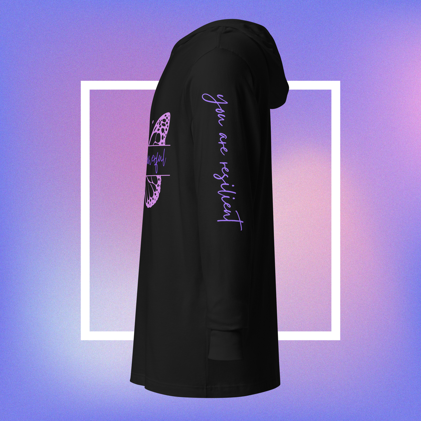 Powerful Presence Hooded Long Sleeve Unisex Tee - You Are Powerful