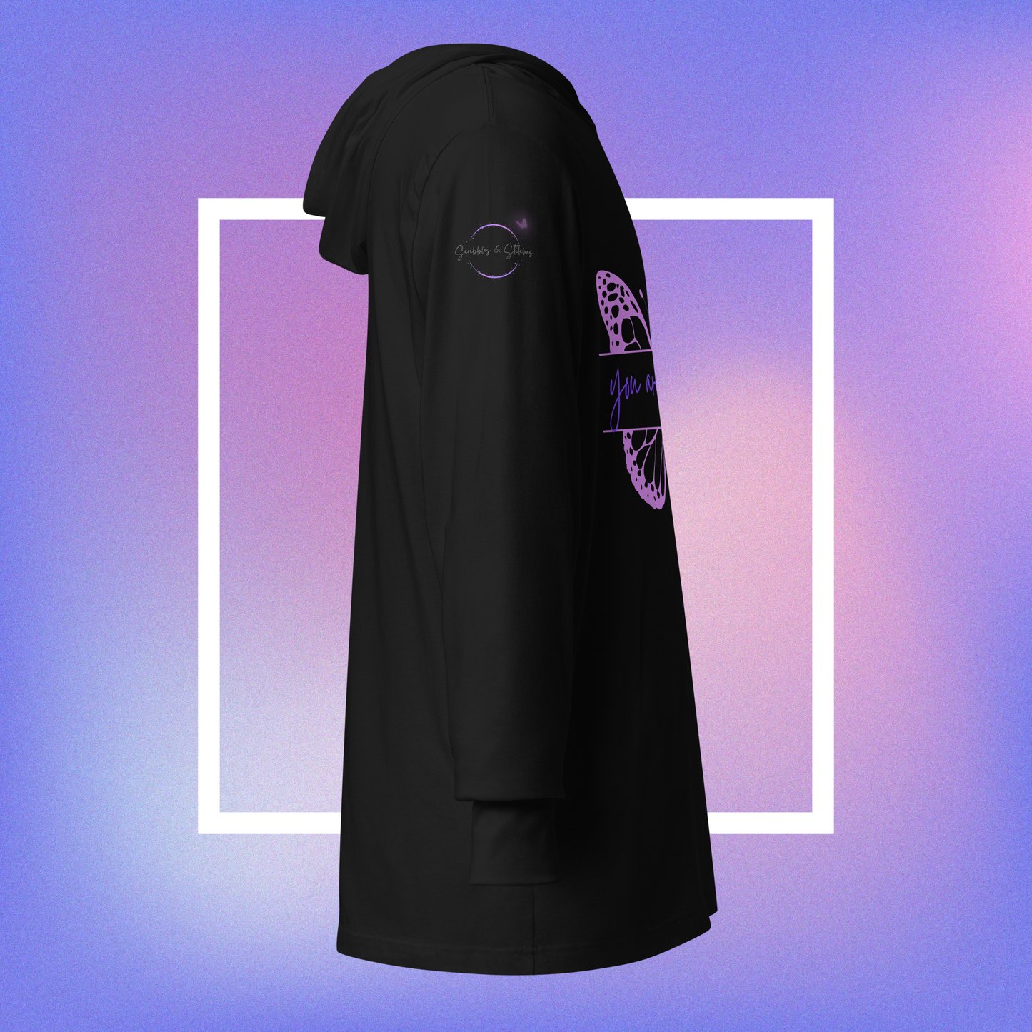 Powerful Presence Hooded Long Sleeve Unisex Tee - You Are Powerful