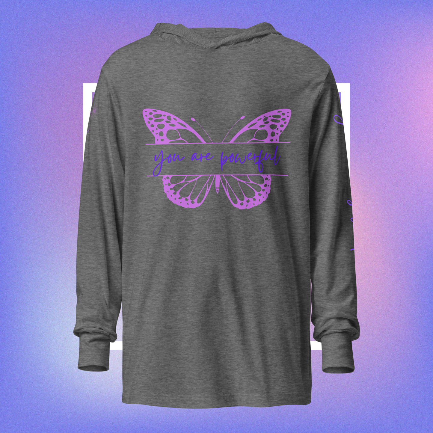 Powerful Presence Hooded Long Sleeve Unisex Tee - You Are Powerful