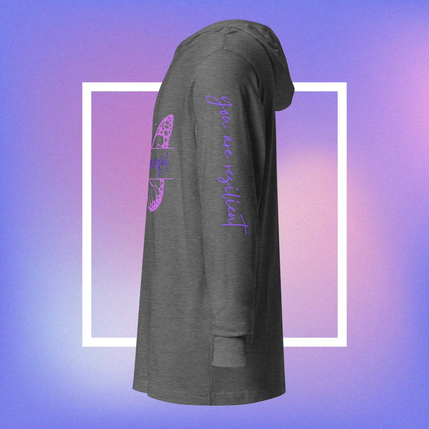 Powerful Presence Hooded Long Sleeve Unisex Tee - You Are Powerful