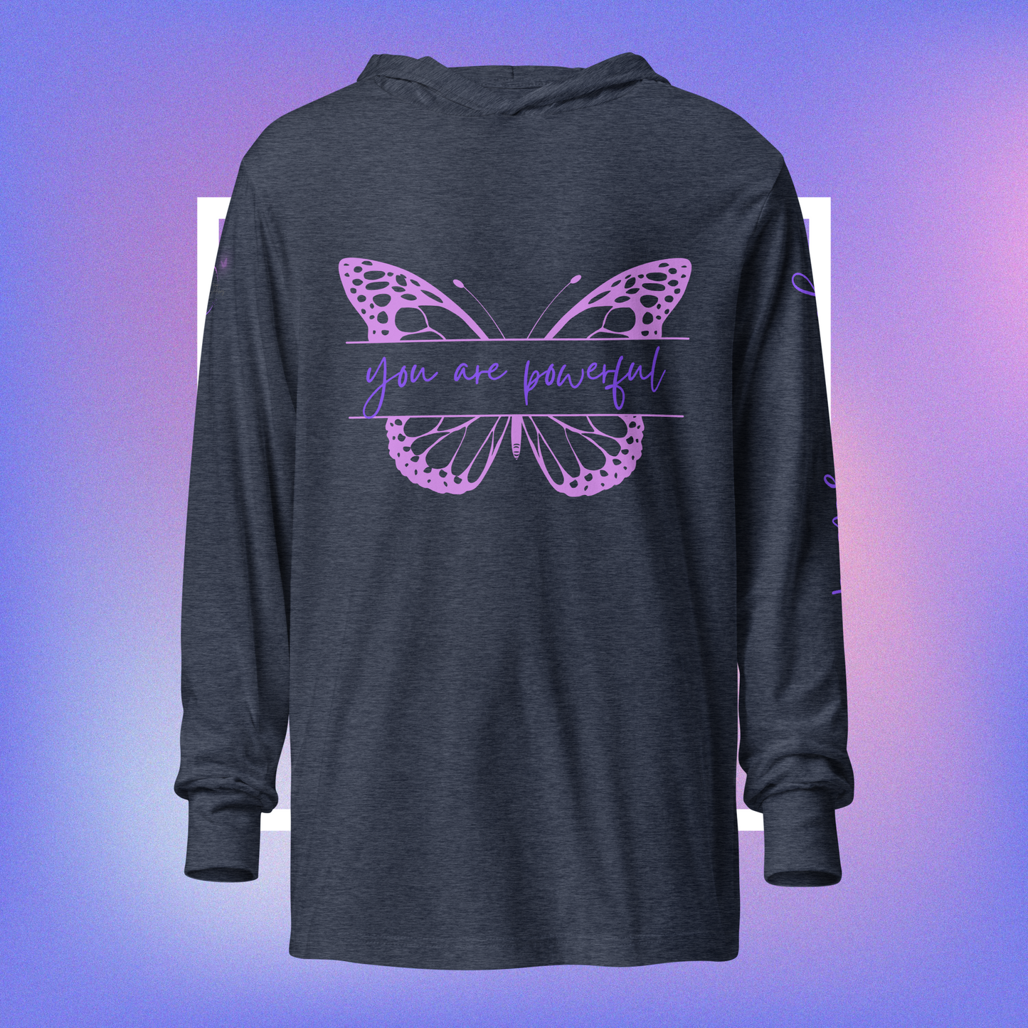 Powerful Presence Hooded Long Sleeve Unisex Tee - You Are Powerful