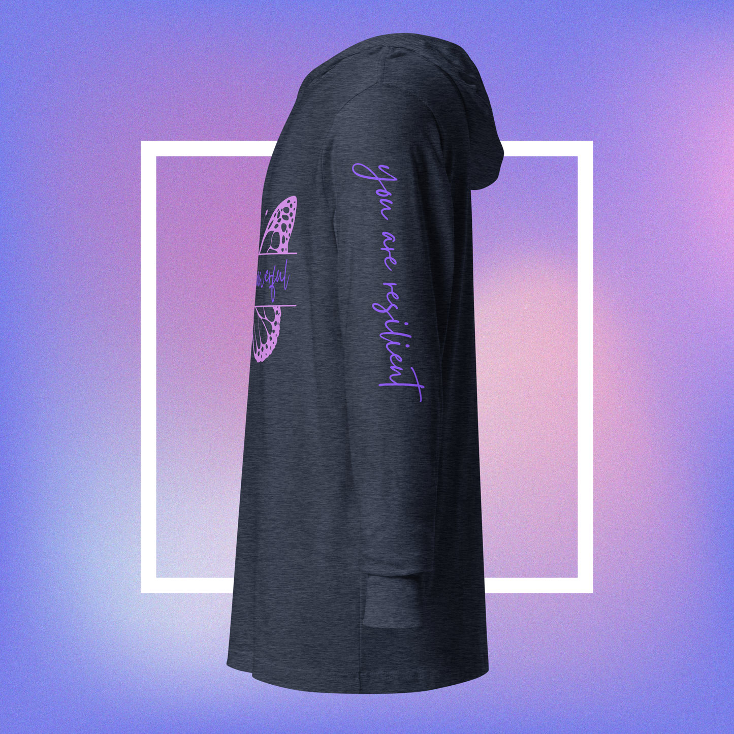 Powerful Presence Hooded Long Sleeve Unisex Tee - You Are Powerful