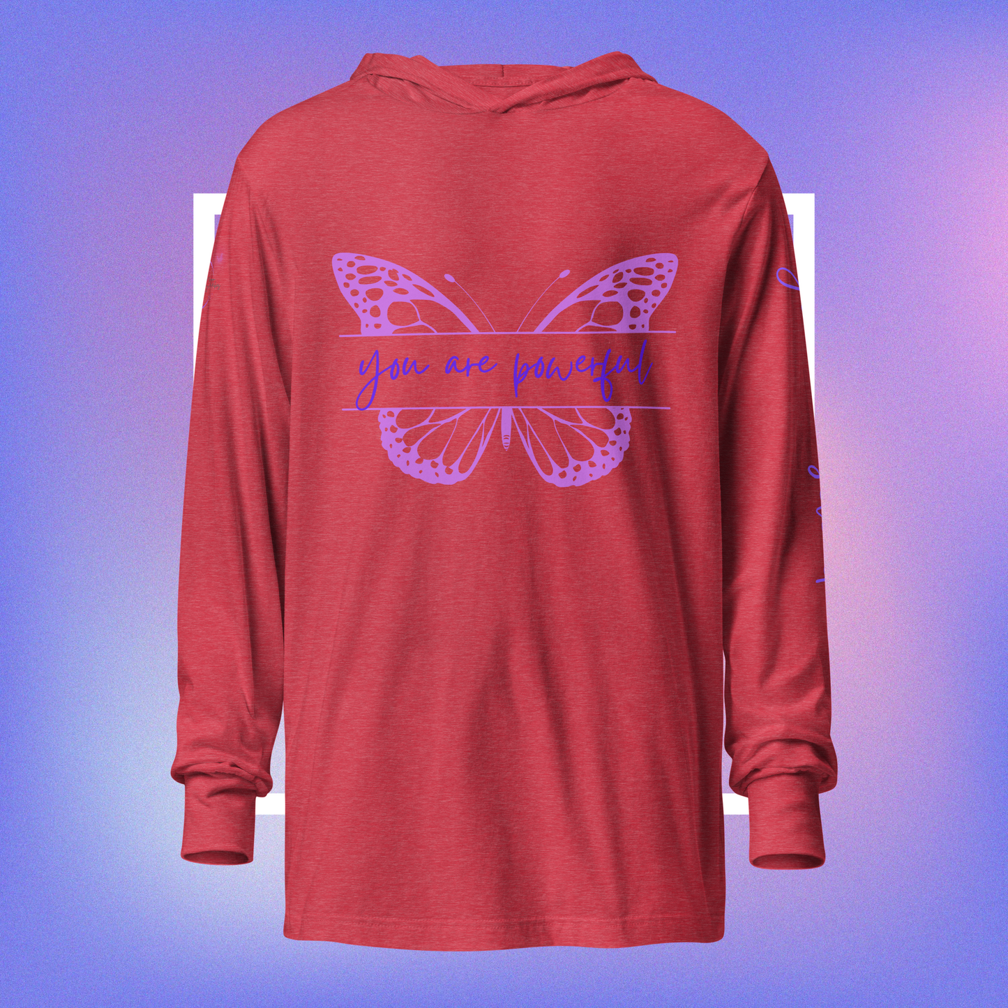 Powerful Presence Hooded Long Sleeve Unisex Tee - You Are Powerful