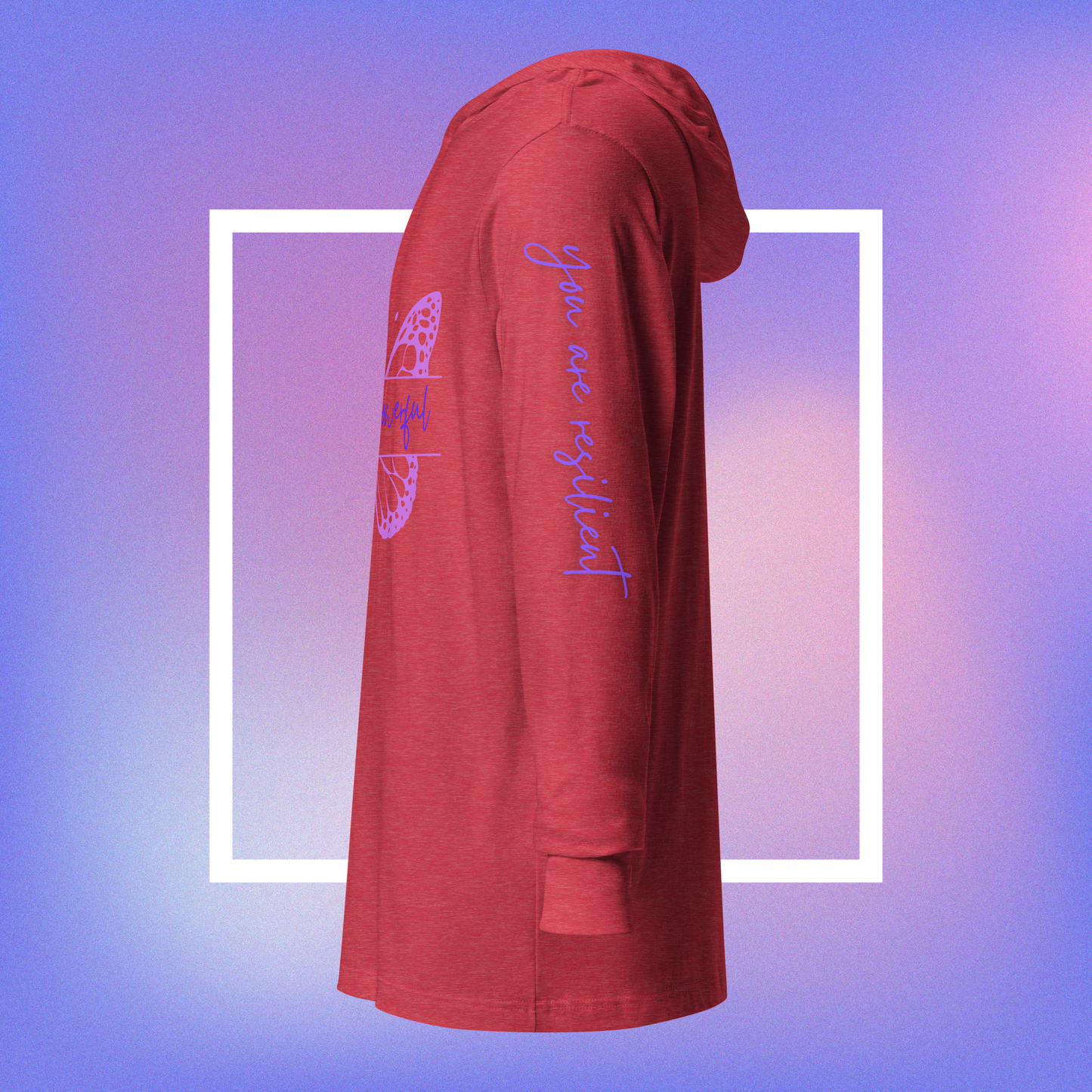 Powerful Presence Hooded Long Sleeve Unisex Tee - You Are Powerful