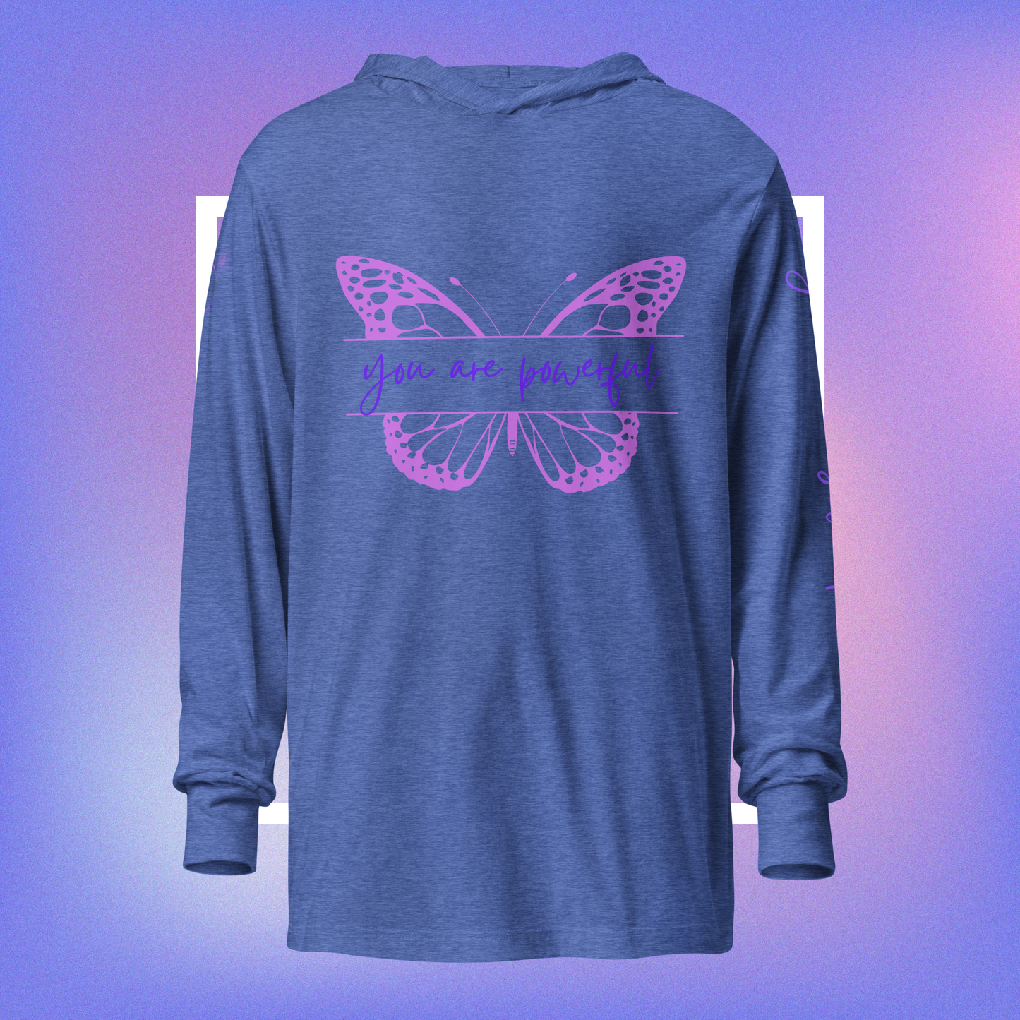 Powerful Presence Hooded Long Sleeve Unisex Tee - You Are Powerful