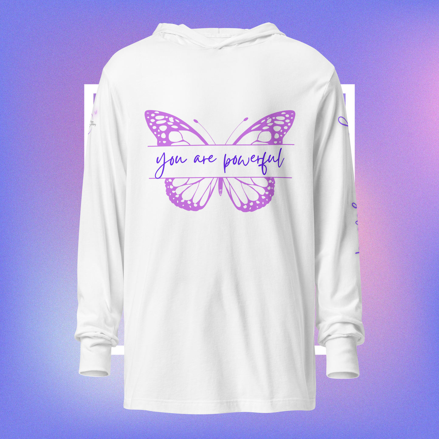 Powerful Presence Hooded Long Sleeve Unisex Tee - You Are Powerful