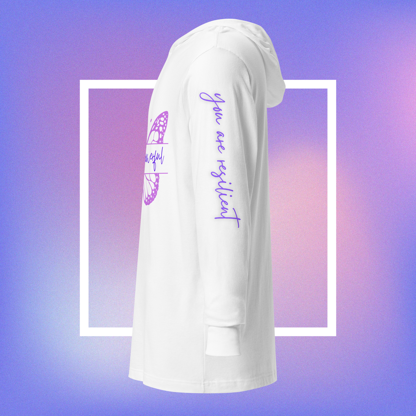 Powerful Presence Hooded Long Sleeve Unisex Tee - You Are Powerful
