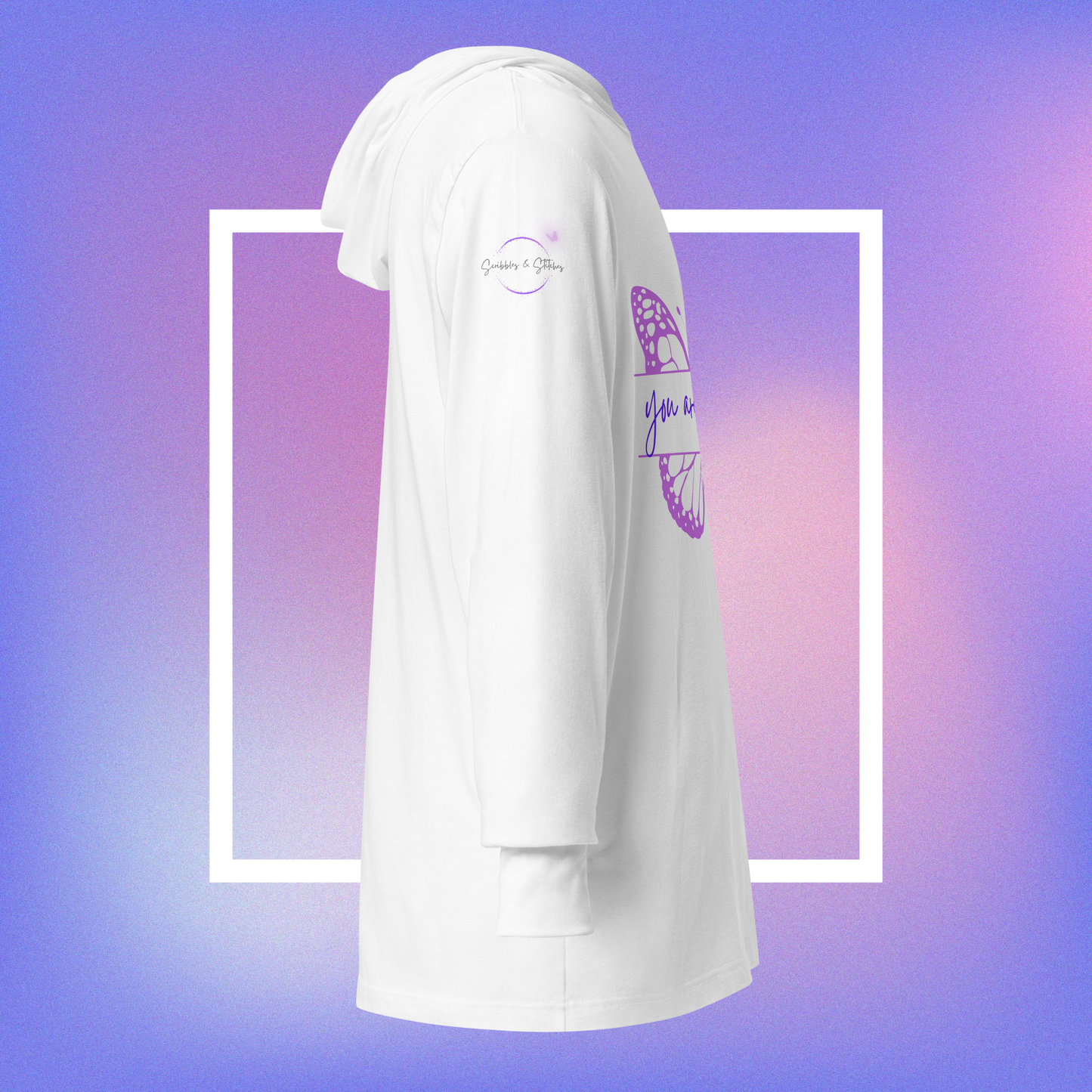 Powerful Presence Hooded Long Sleeve Unisex Tee - You Are Powerful