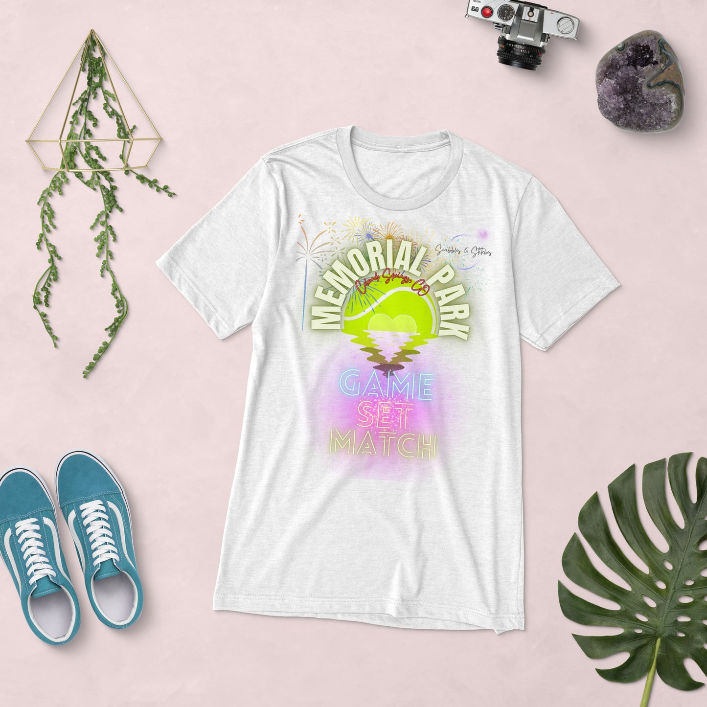 Fireworks Memorial Park Short sleeve t-shirt