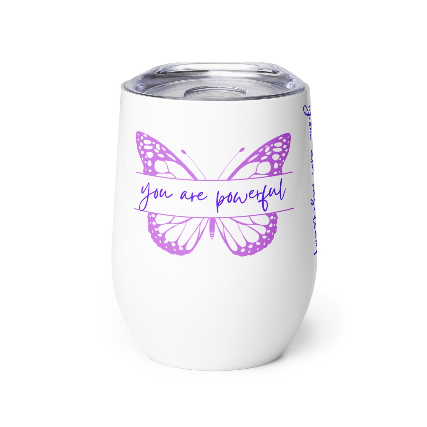 Resilience Radiance Wine Tumbler - You Are Powerful & Resilient